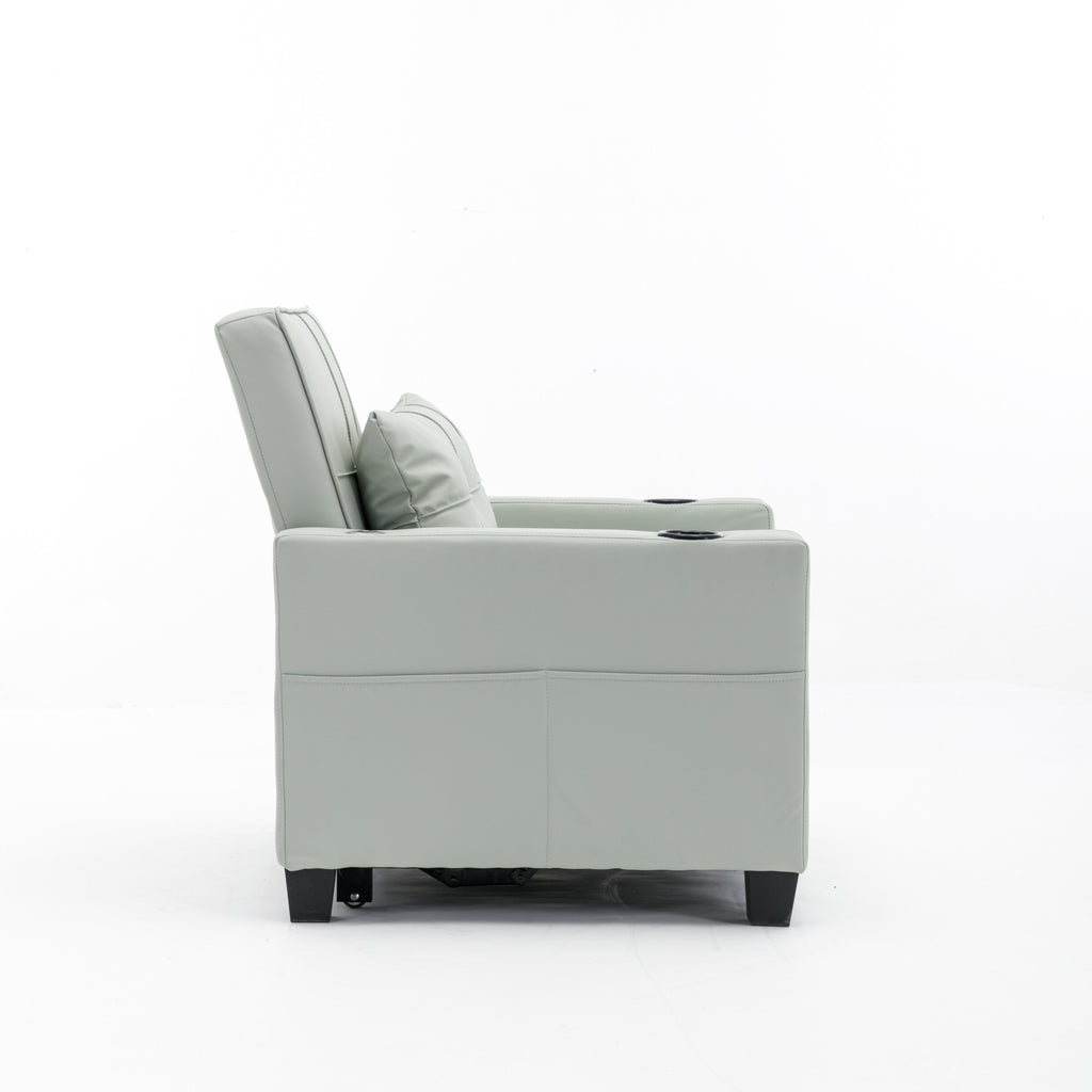 Canapé convertible 3 en 1 en similicuir 68.12 avec ports USB et tissu résistant à l'usure pour le salon