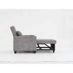 Canapé convertible 3 en 1 Tech Clothr 68.12 avec ports USB et tissu résistant à l'usure pour le salon