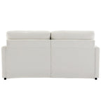 Canapé 2 places en chenille 68.1 avec coussins double épaisseur pour salon