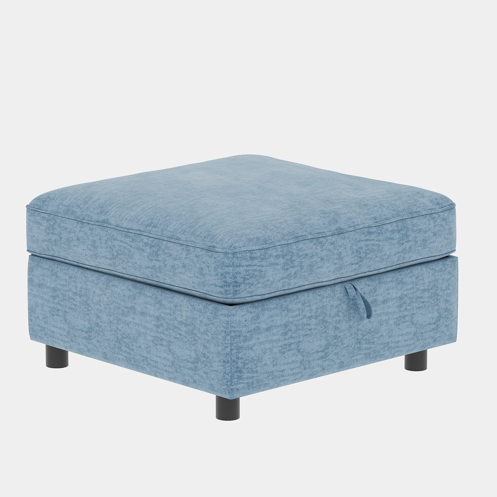 Causeuse en chenille de style milieu de siècle avec rangement dissimulé et capacité de 250 lb