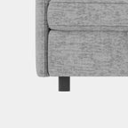 Causeuse en chenille de style milieu de siècle avec rangement dissimulé et capacité de 250 lb