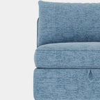 Causeuse en chenille de style milieu de siècle avec rangement dissimulé et capacité de 250 lb