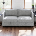 Causeuse en chenille de style milieu de siècle avec rangement dissimulé et capacité de 250 lb