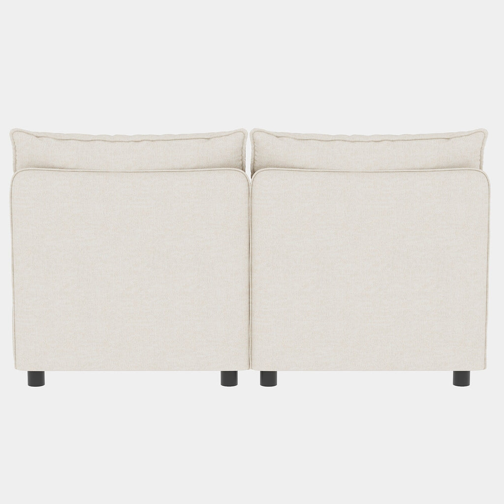 Causeuse en chenille de style milieu de siècle avec rangement dissimulé et capacité de 250 lb