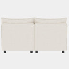 Causeuse en chenille de style milieu de siècle avec rangement dissimulé et capacité de 250 lb