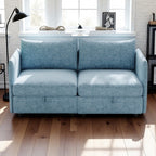 Causeuse en chenille de style milieu de siècle avec rangement dissimulé et capacité de 250 lb