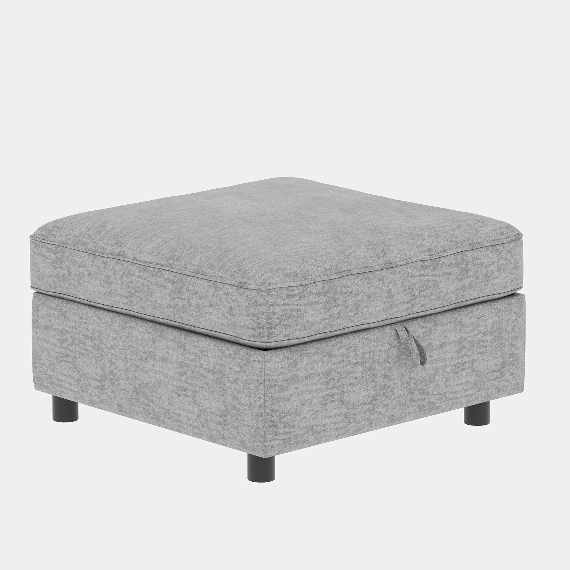 Causeuse en chenille de style milieu de siècle avec rangement dissimulé et capacité de 250 lb