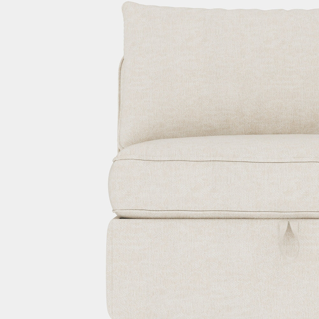 Causeuse en chenille de style milieu de siècle avec rangement dissimulé et capacité de 250 lb