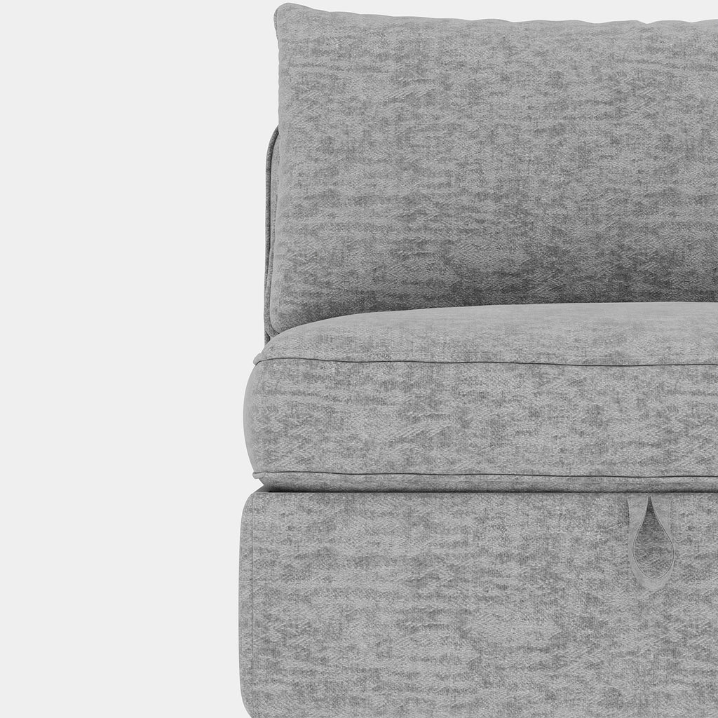 Causeuse en chenille de style milieu de siècle avec rangement dissimulé et capacité de 250 lb