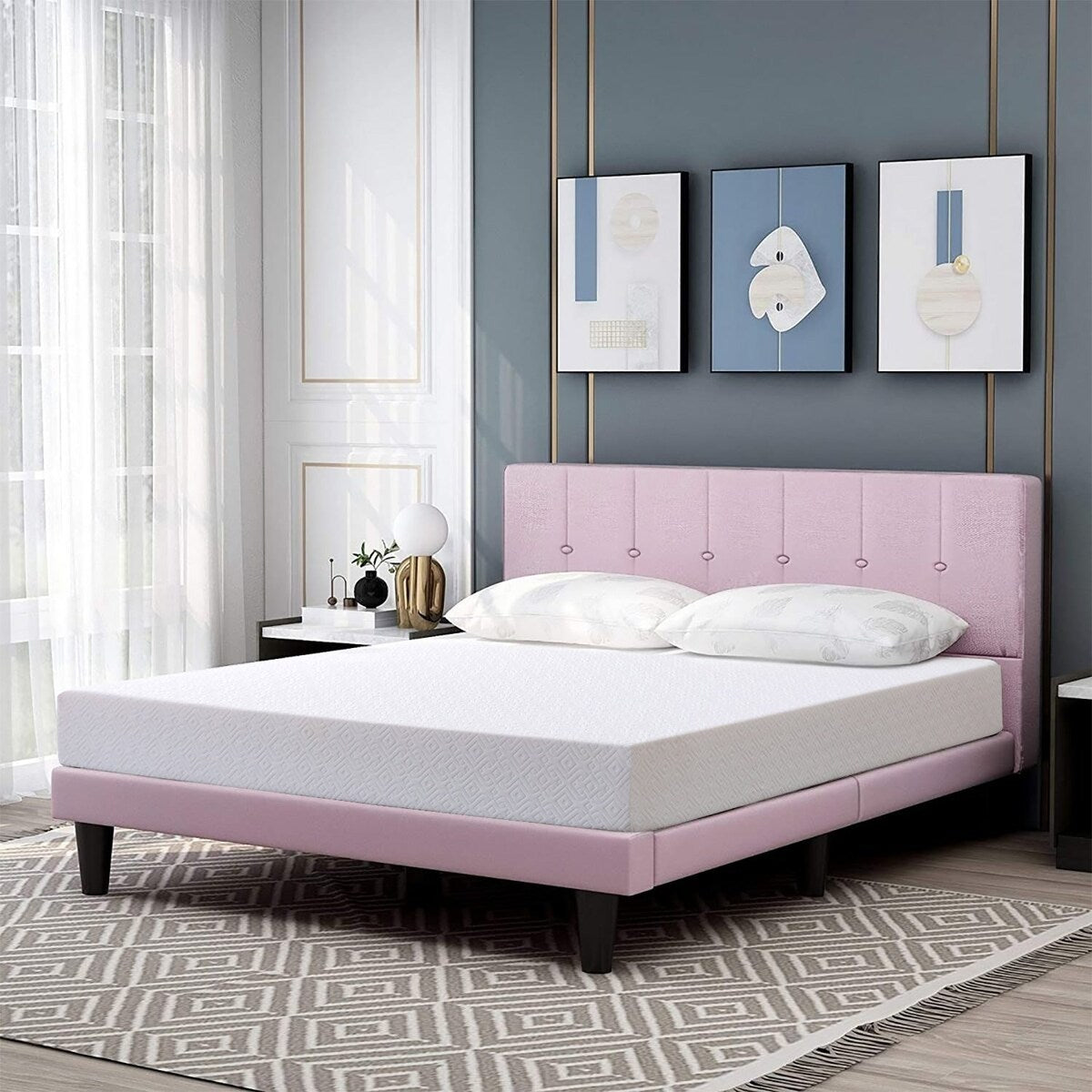 Matelas en mousse à mémoire de forme moyenne de 6 po pour matelas simple ou double