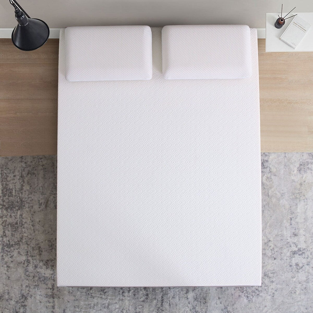 Matelas en mousse à mémoire de forme moyenne de 6 po pour matelas simple ou double