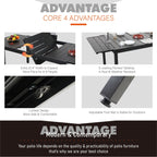 Ensemble de salle à manger d'extérieur 7/9 pièces, 6/8 chaises à ressort avec coussin, 1 rectangulaire