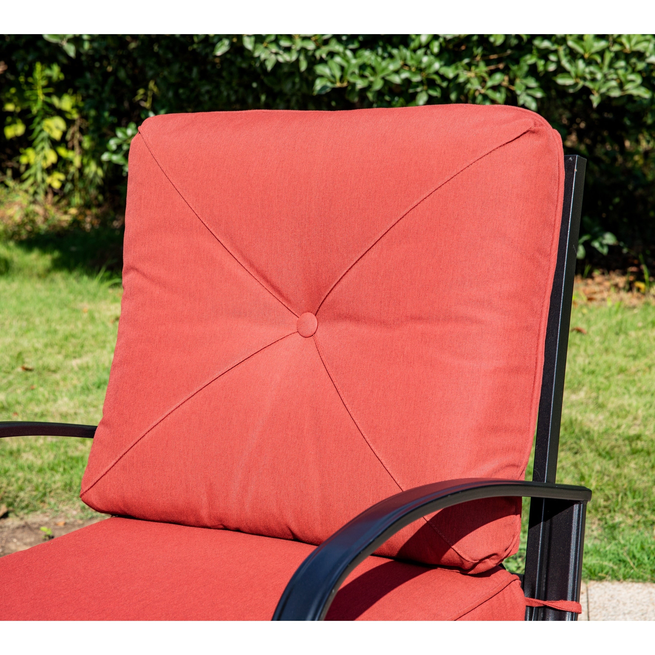 Ensemble de salle à manger d'extérieur 7/9 pièces, 6/8 chaises à ressort avec coussin, 1 rectangulaire