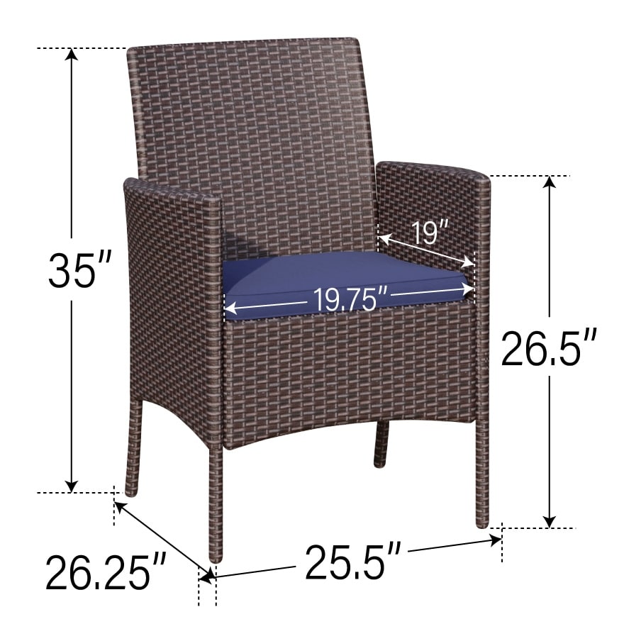 Ensemble de salle à manger de patio 7/9, table à manger d'extérieur rectangulaire extensible avec chaises en rotin