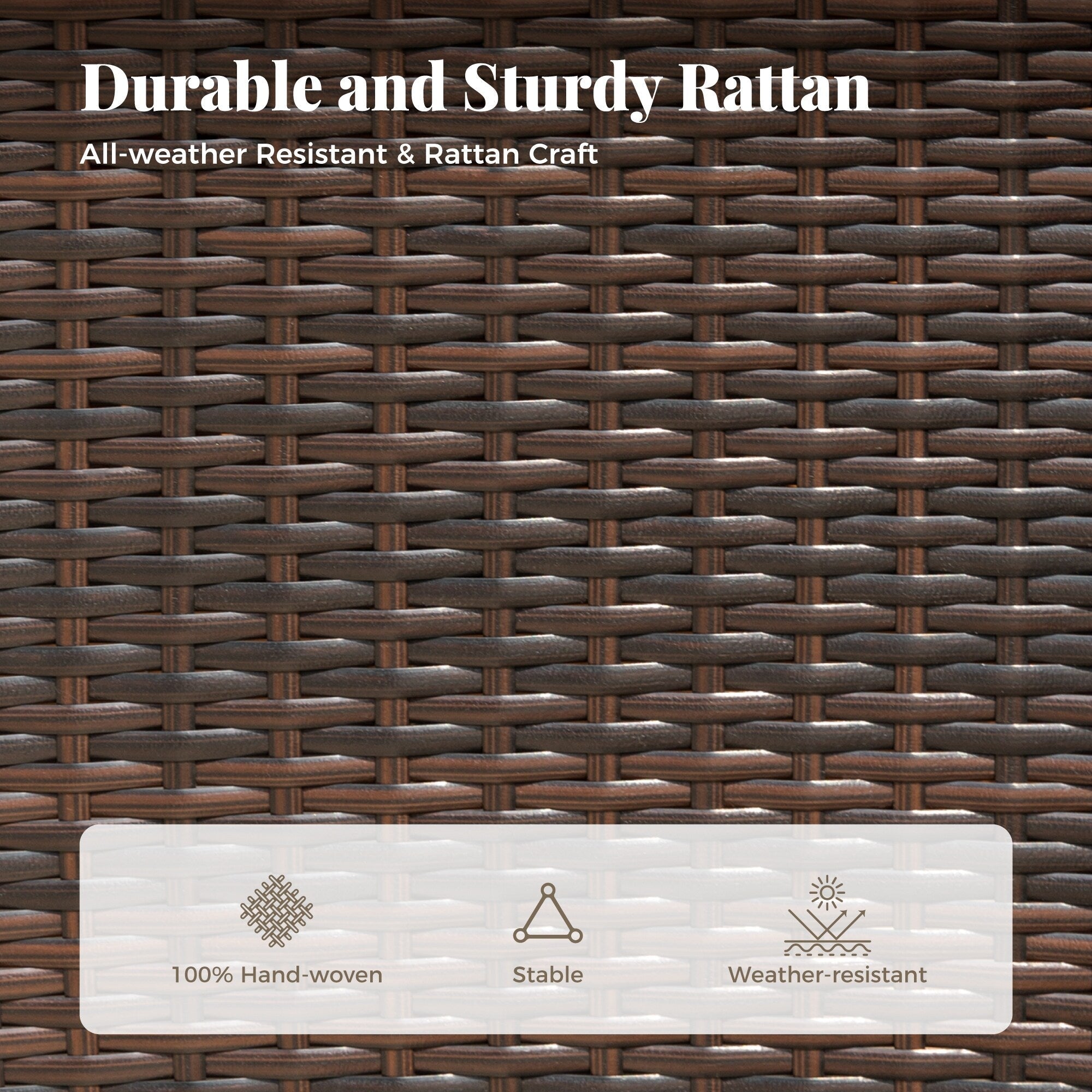 Ensemble de salle à manger de patio 7/9, table à manger d'extérieur rectangulaire extensible avec chaises en rotin