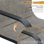 Ensemble de salle à manger de patio 7/9 pièces, table à manger d'extérieur rectangulaire extensible avec chaises à bascule à ressorts en C