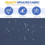 Ensemble de conversation de patio en osier 7 pièces avec table basse et coussins