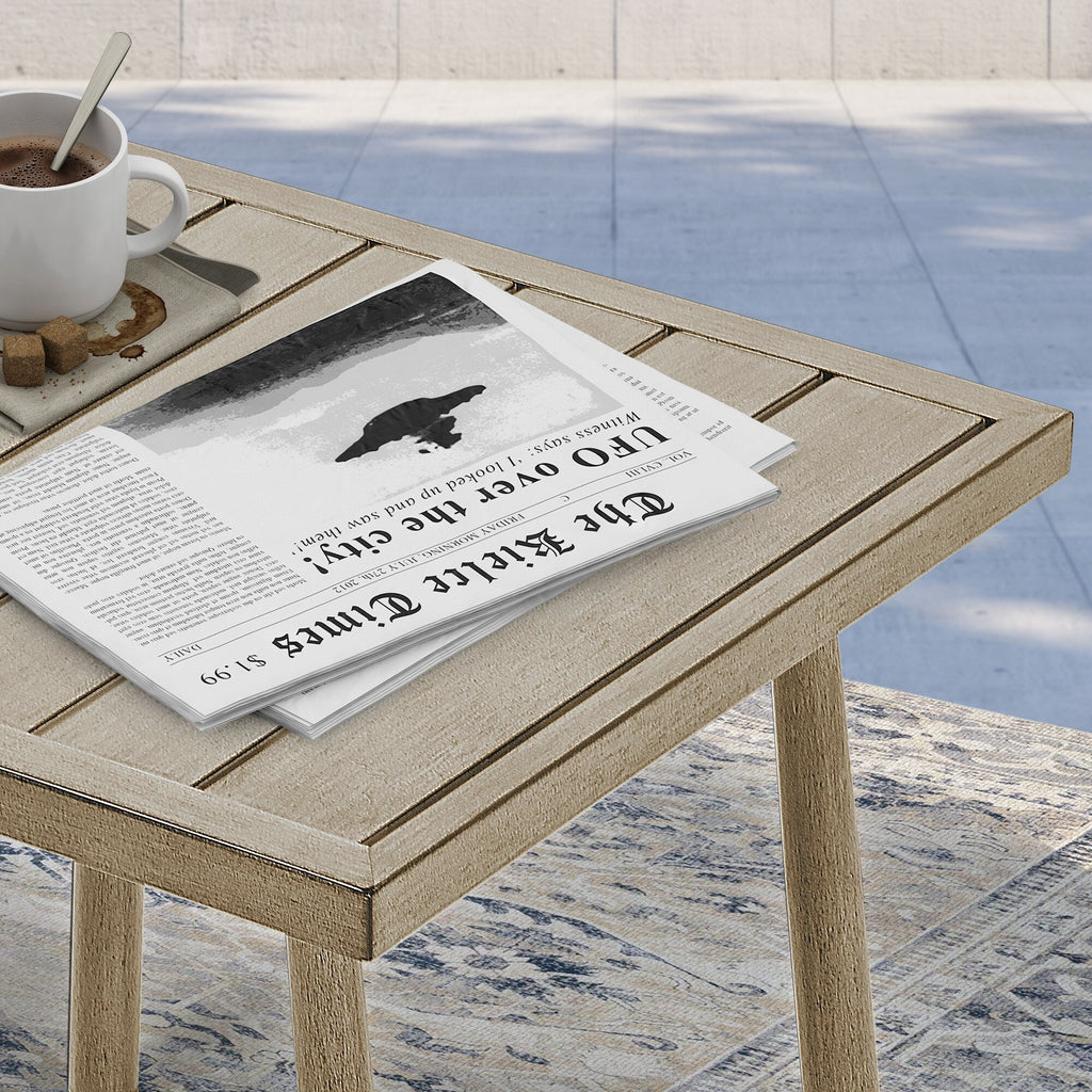 Ensemble de conversation de patio en aluminium 7 pièces, canapé d'extérieur 3 places et causeuse avec poufs et table basse