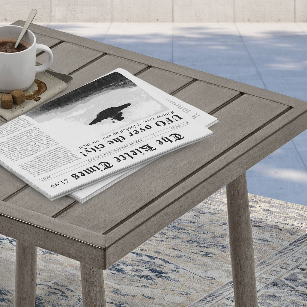 Ensemble de conversation de patio en aluminium 7 pièces, causeuse avec poufs et table basse