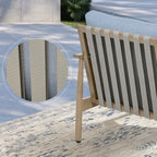 Ensemble de conversation de patio en aluminium 7 pièces, causeuse avec poufs et table basse