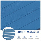 Ensemble de table à manger d'extérieur 7 pièces en PEHD