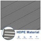 Ensemble de table à manger d'extérieur 7 pièces en PEHD