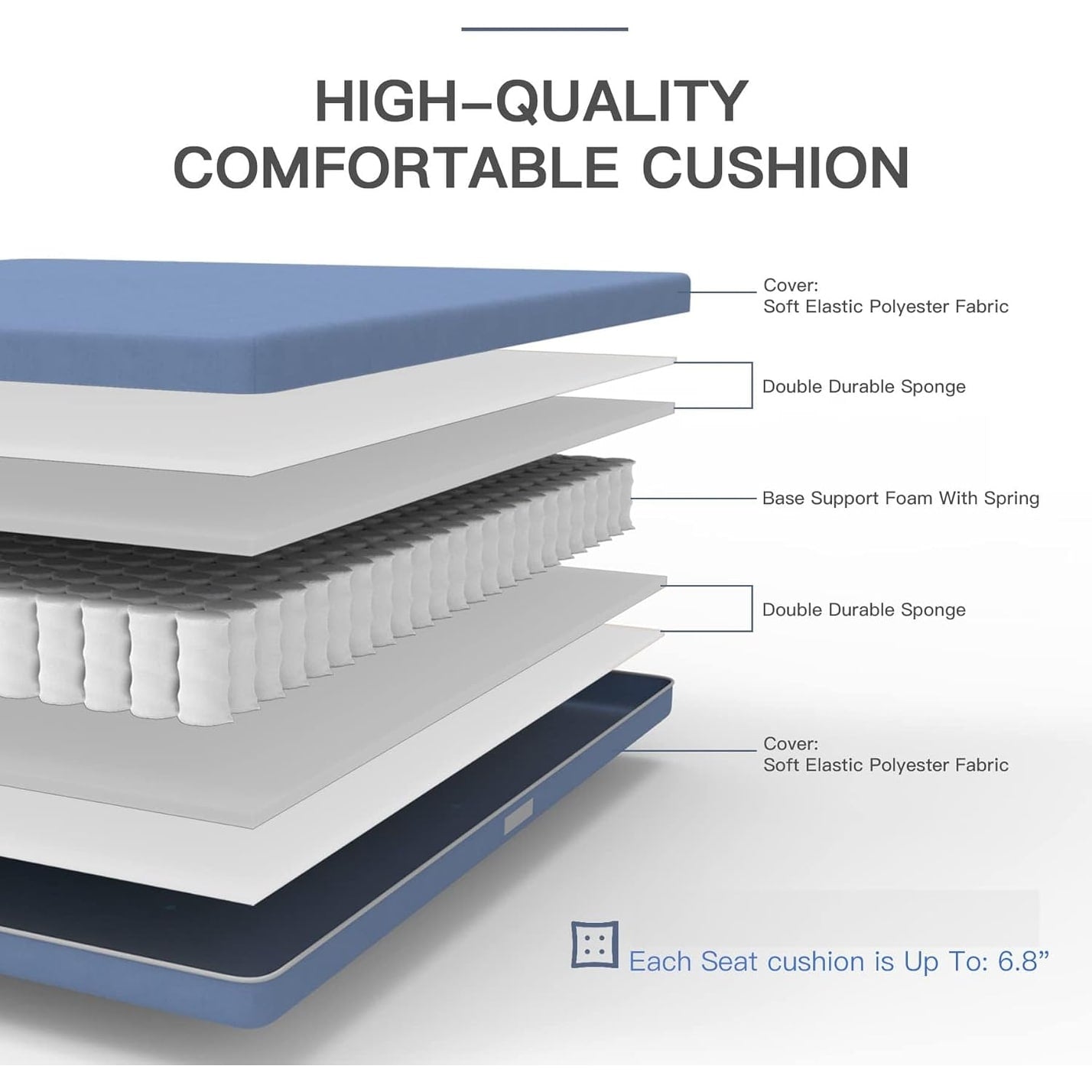 Ensemble de salle à manger d'extérieur en métal 7 pièces avec chaises pivotantes et fixes et table rectangulaire résistante aux intempéries
