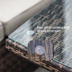 Ensemble de canapé d'extérieur 7 pièces avec table en aluminium et foyer