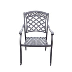 Ensemble de salle à manger de patio 7 pièces, table à manger ronde de 53 pouces