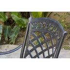 Ensemble de salle à manger de patio 7 pièces, table à manger ronde de 60 pouces