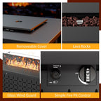 Ensemble de sièges sectionnels 7 pièces avec coussins