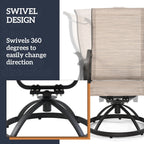 Ensembles de salle à manger de patio en textilène 7 pièces pour la vie en plein air