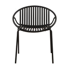 Ensemble de salle à manger d'extérieur moderne 7 pièces avec chaises empilables, blanc