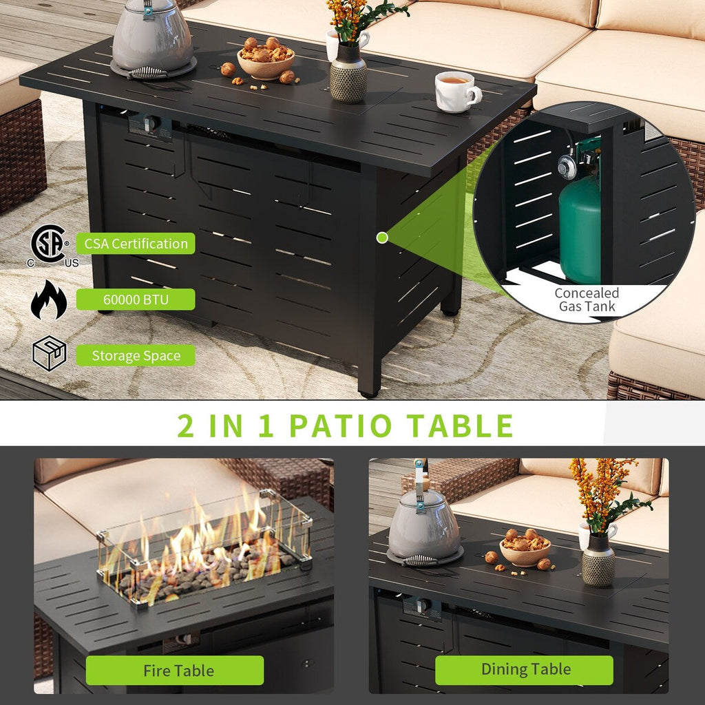 Ensemble de meubles de patio 7 pièces