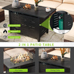 Ensemble de meubles de patio 7 pièces