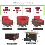 Ensemble de meubles de patio 7 pièces