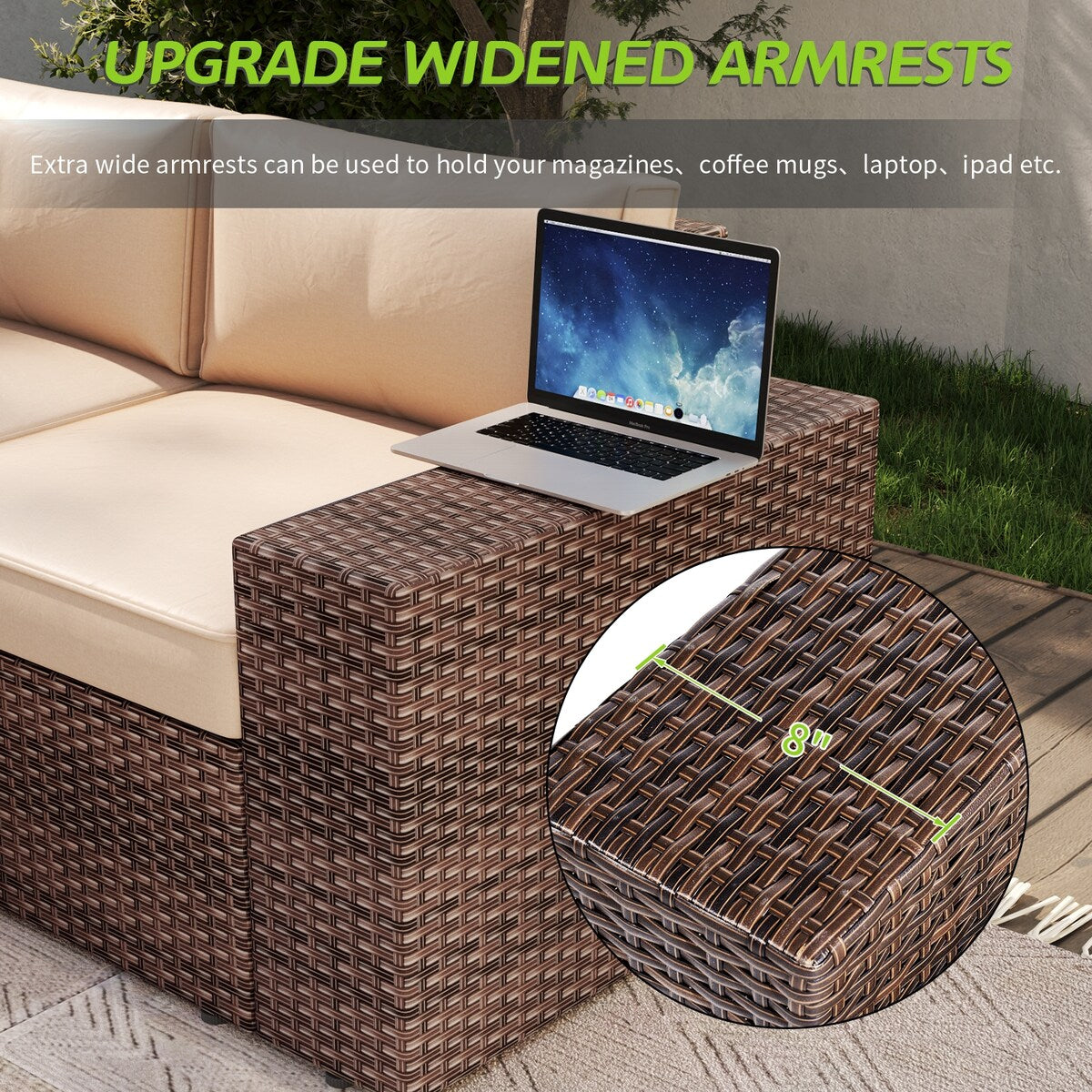 Ensemble de meubles de patio 7 pièces