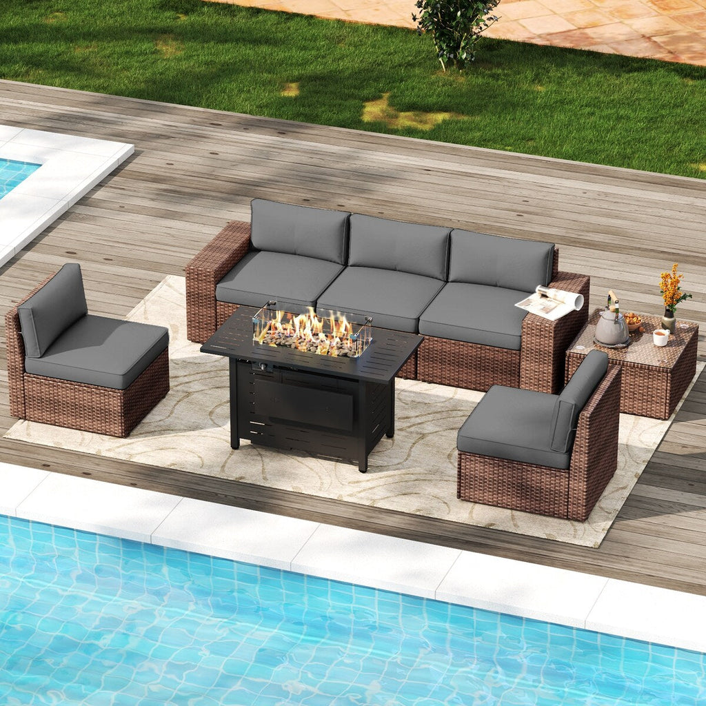 Ensemble de meubles de patio 7 pièces