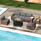 Ensemble de meubles de patio 7 pièces