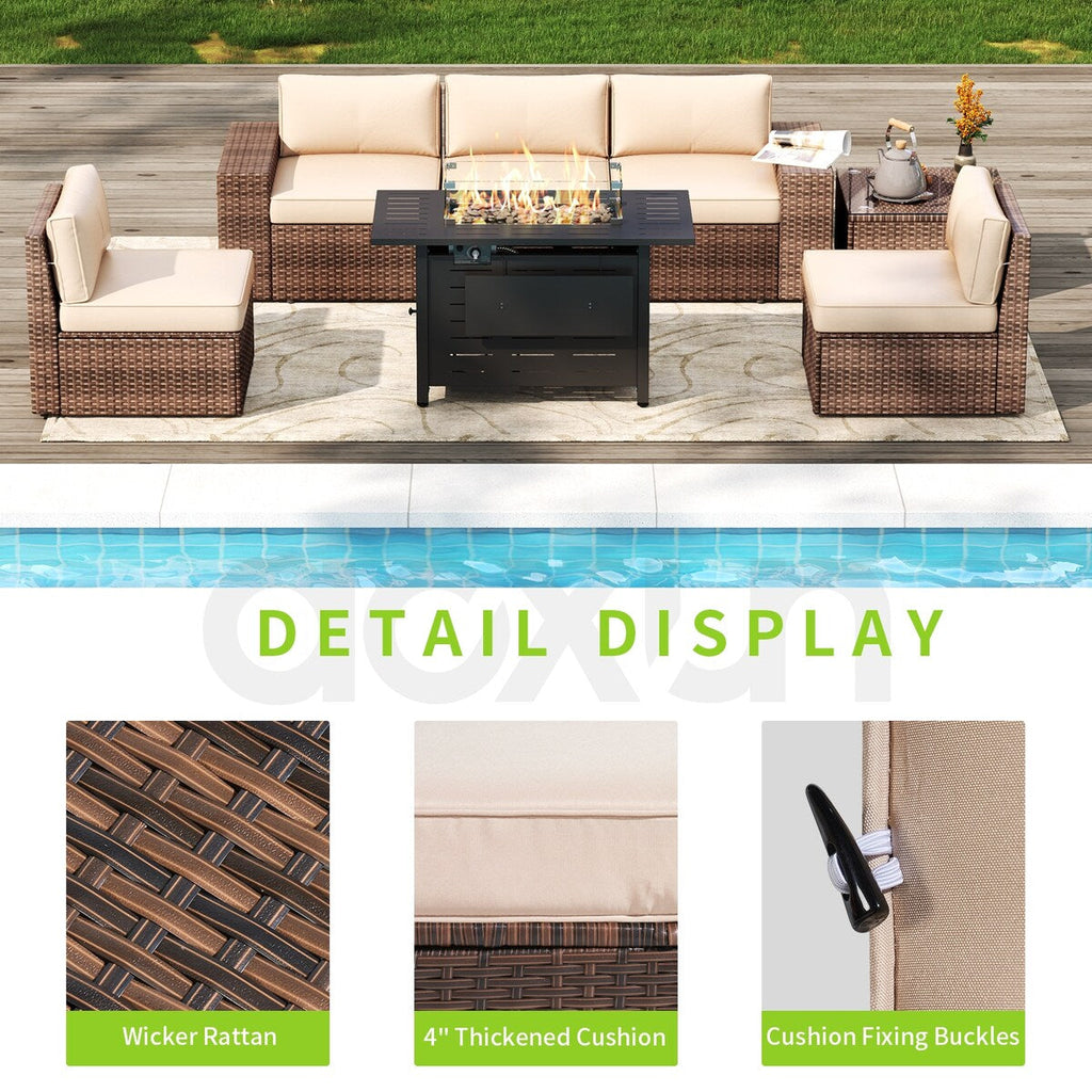 Ensemble de meubles de patio 7 pièces