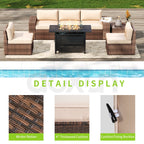 Ensemble de meubles de patio 7 pièces