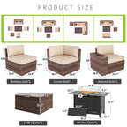 Ensemble de meubles de patio 7 pièces