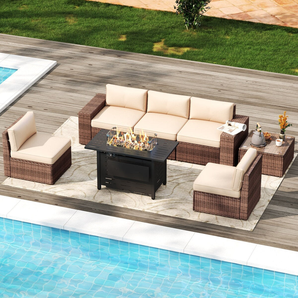 Ensemble de meubles de patio 7 pièces