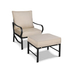 Ensemble de conversation extérieur 7 places pour patio, canapé d'extérieur avec poufs