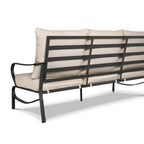 Ensemble de conversation extérieur 7 places pour patio, canapé d'extérieur avec poufs