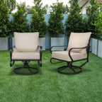 Ensemble de conversation extérieur 7 places pour patio, canapé d'extérieur avec poufs