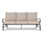 Ensemble de conversation extérieur 7 places pour patio, canapé d'extérieur avec poufs