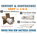 Matelas simple à ressorts ensachés indépendants de 7 pouces