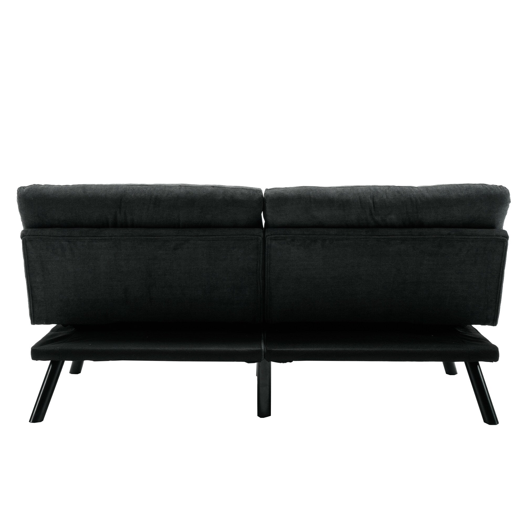 Canapé 2 places en tissu Teddy 70.08 avec coussins épais, pieds en métal et capacité de charge de 600 lb