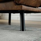 Canapé 2 places en tissu Teddy 70.08 avec coussins épais, pieds en métal et capacité de charge de 600 lb